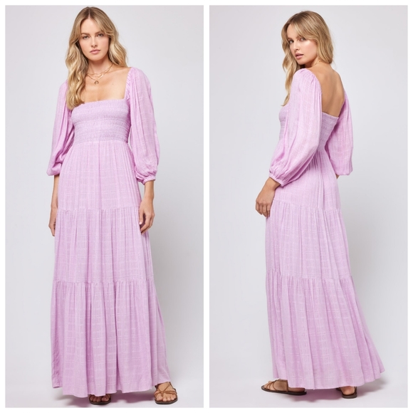 L*Space Dakota Maxi Swim Coverup Beach Dress Lily - Picture 1 of 2